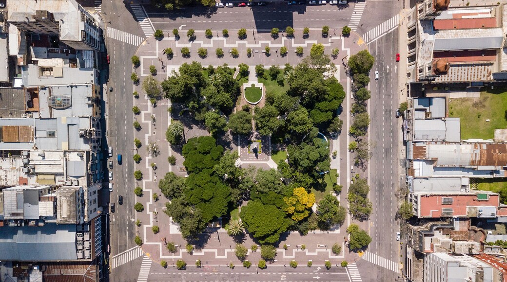 Top view. Plaça Independencia. San Miguel de Tucumán, Argentina.
