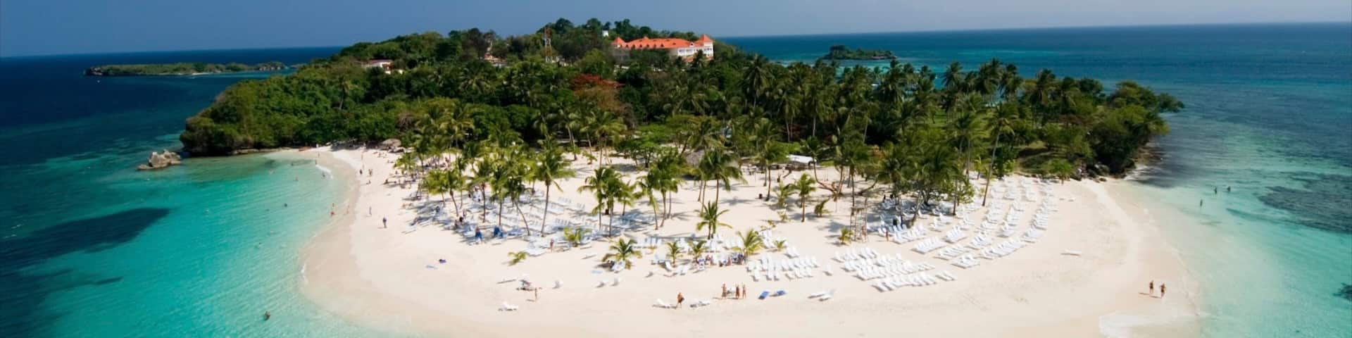 Dominikanische Republik welches beinhaltet Inselansicht, Landschaften und tropische Szenerien