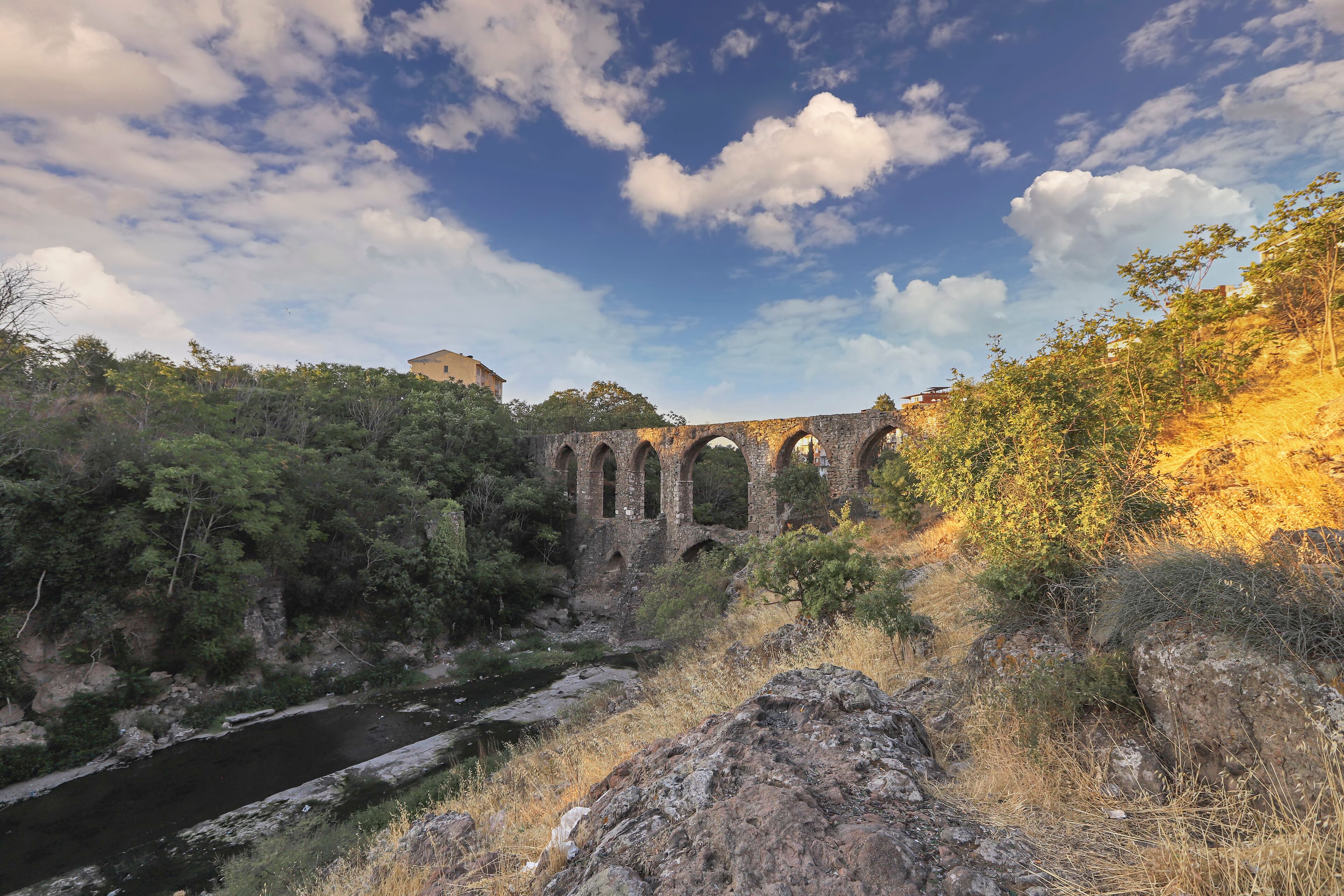 Turkey - Historical Kızılcullu Aqueducts in Izmir's Buca district