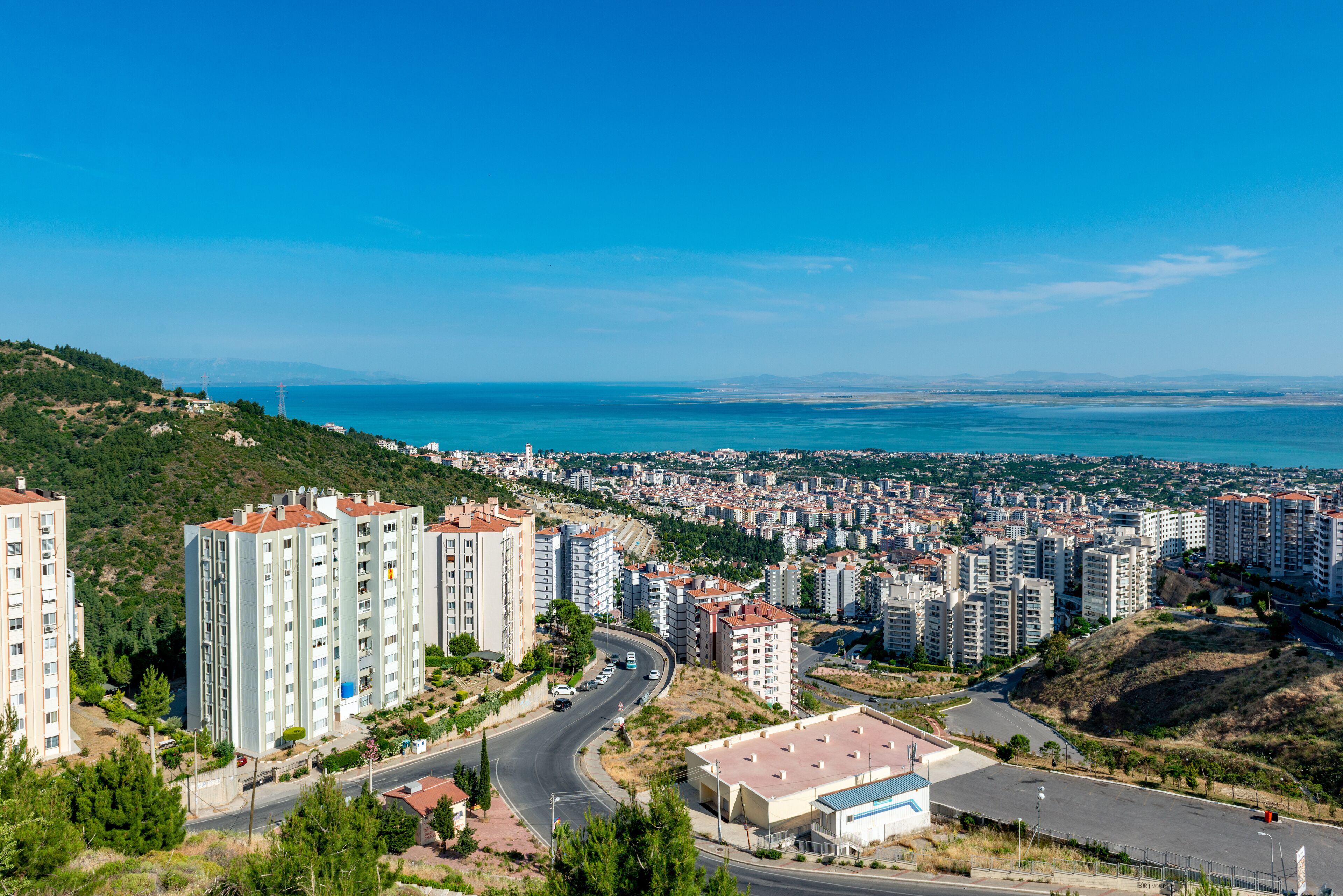 Narlidere, İzmir - Turkey. A Narlidere City View  from Hill.