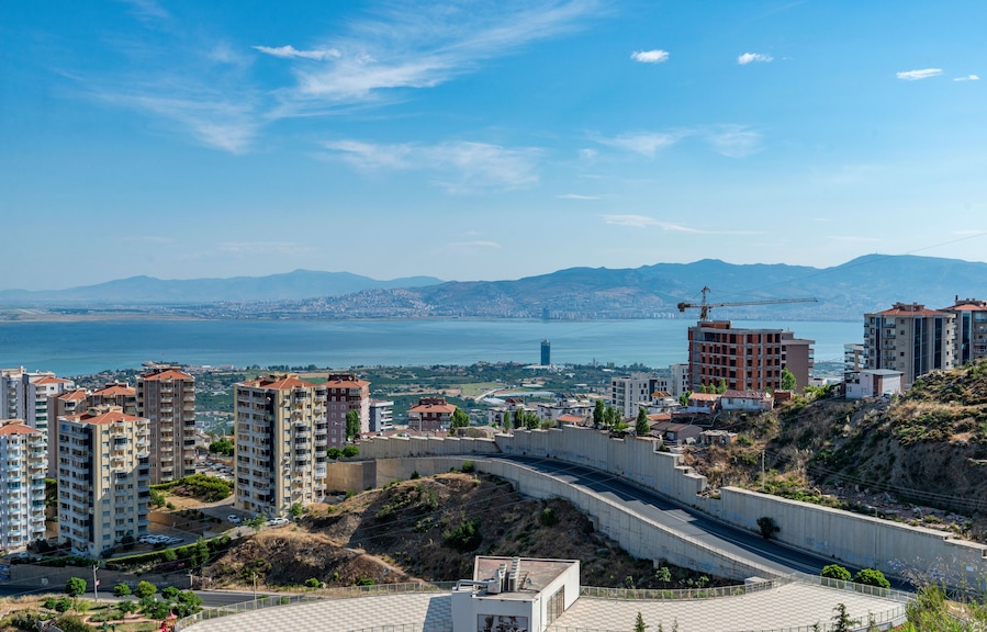 Narlidere, İzmir - Turkey. A Narlidere City View  from Hill.