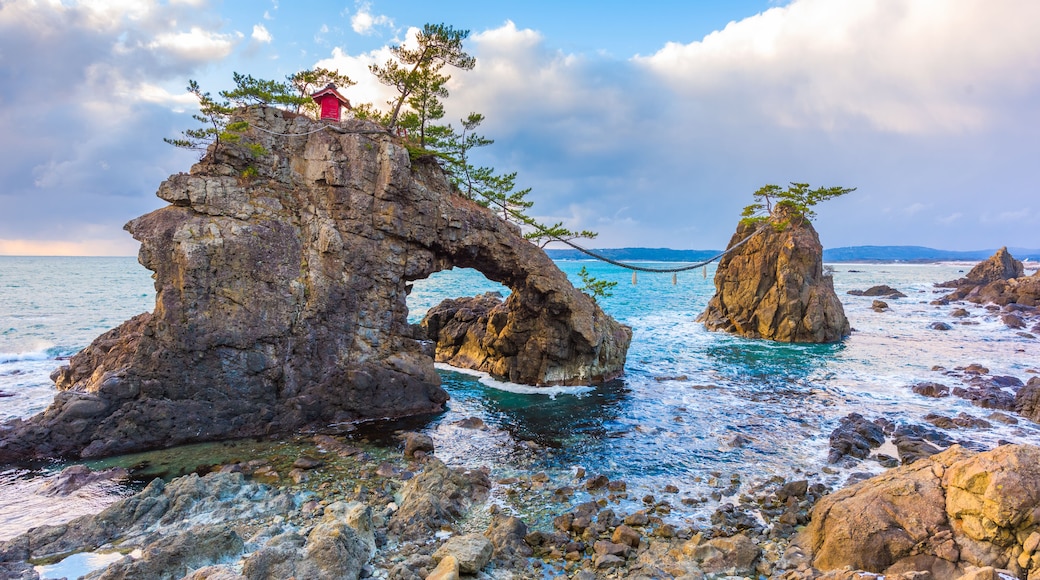Noto Peninsula, Ishikawa, Japan at the Hatago Iwa Rock