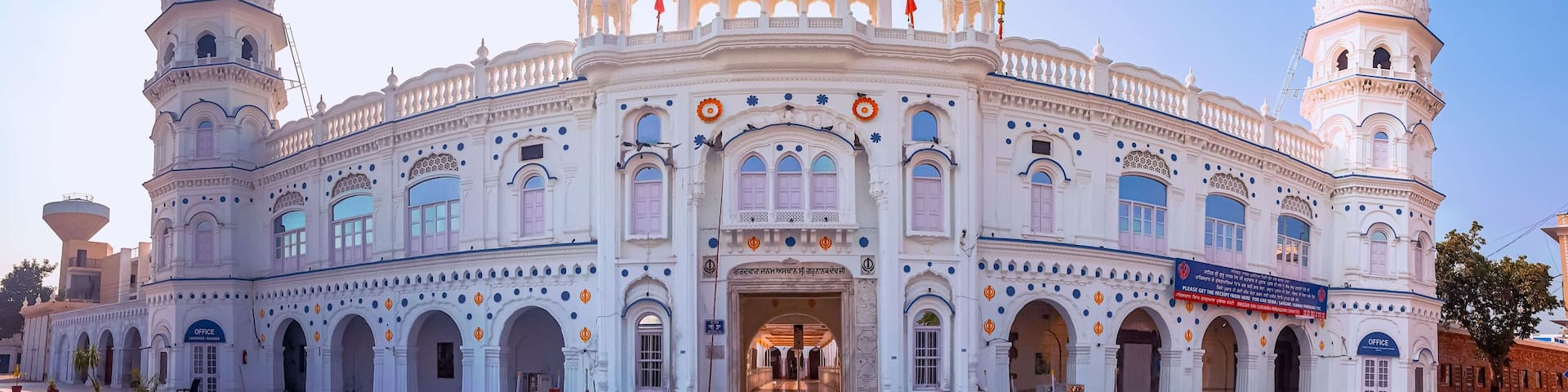 Nankana Sahib, Punjab, Pakistan - April, 12, 2020: The Sarovar (Holiest Pool), Gurdwara Janamasthan Guru Nanak Dev Ji, located at Nankana Sahib District.