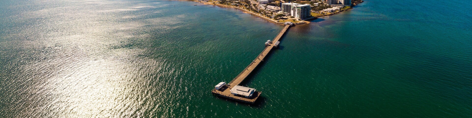 Woody Point Jetty is a landmark on the Moreton Bay on Redcliffe peninsula, Brisbane, Australia