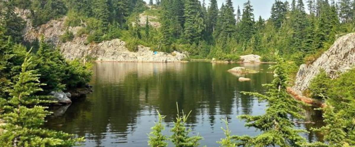 A short hike (all uphill) from the parking area, this is a great place to cool off on a hot day.