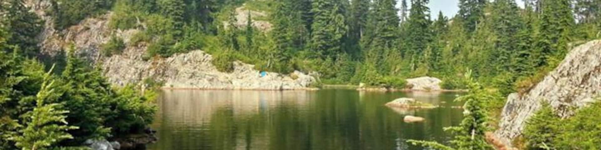 A short hike (all uphill) from the parking area, this is a great place to cool off on a hot day.