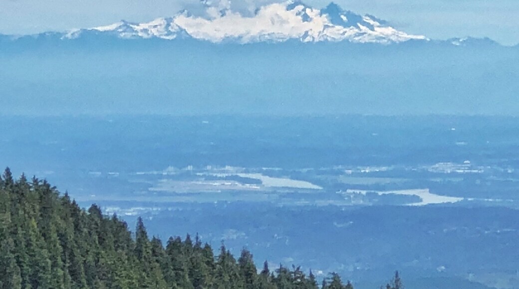 View of Mt Baker in the USA on a day without haze