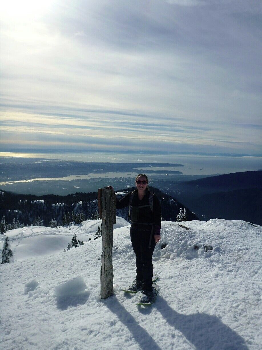 On top of First Peak at Mount Seymour Provincial Park with North Vancouver & Vancouver in the background.

Lots of awesome snowshoe trails in the backcountry - but be prepared!

#snow #snowshoe #canada #vancouver