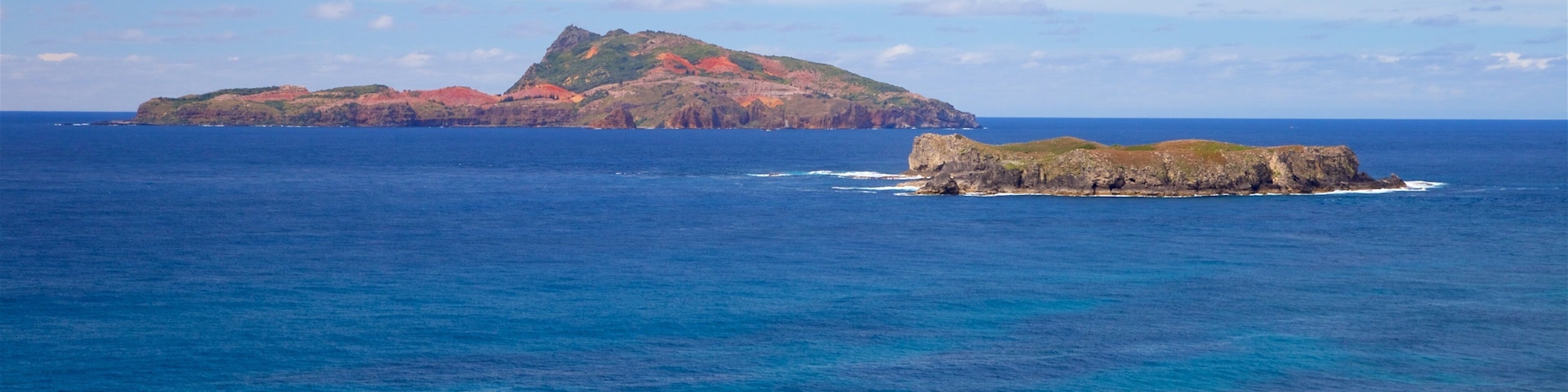 Isla Norfolk que incluye vista general a la costa y imágenes de una isla