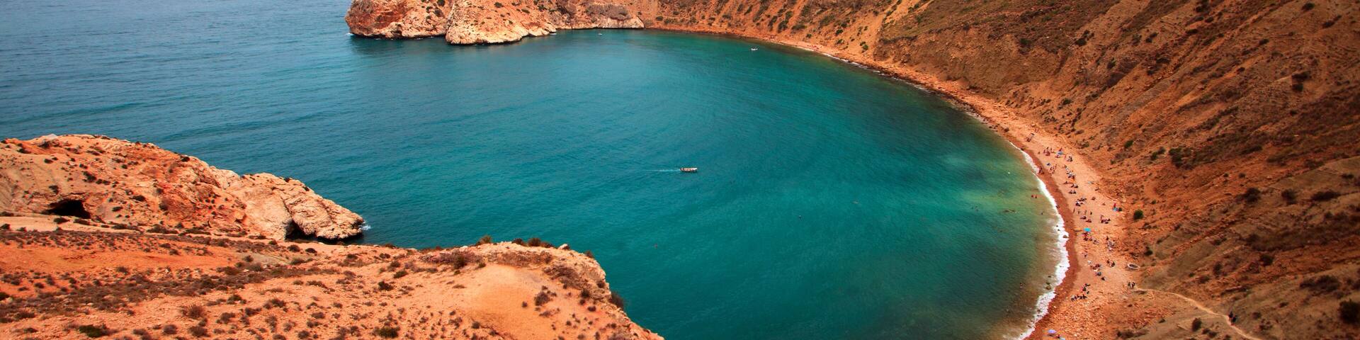 Rocks, sea and blue sky - El Jebha Morocco