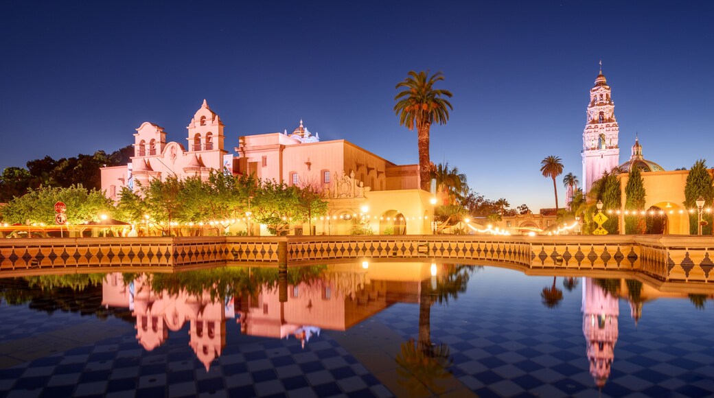 San Diego, California, USA City Park at Night