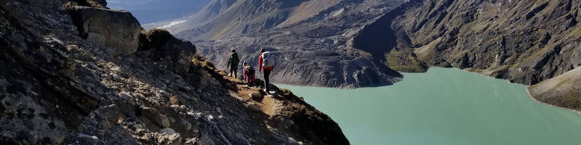 A landscape of glacial lakes and looming peaks, this day was part of a two week, unguided trek in the Gokyo Lakes and Everest region. A journey of reverence and a gratefulness for my being among it all. Our days were waking for first light on snow-capped mountains, crossing bridges, prayer flags whipping, over rushing glacial waters, passing trains of yak through dense evergreen forest, and reflecting over ginger tea.
I remember in this moment I had fallen behind my companions. I needed an extra moment of graciousness; for the blue skies that break on the soul in waves, for the mountain's echo and the exhalation of forest, and for the immensity of silence, sonorous and complete.
#Adventure #AdventureContest #Nepal #GokyoLakes #EverestBaseCamp #EBCTrek #Lukla #Kathmandu #HikeNepal #ExploreTheEarth #Backpacking #Trekking #GapYear #Travel