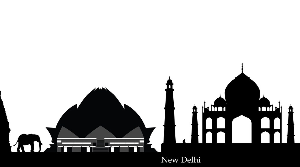 india new delhi skyline
