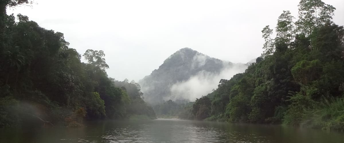Kelani Ganga River near Kitulgala in Sri Lanka