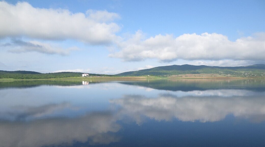 Looking out over Bazaleti Lake in Georgia. #Bazaleti