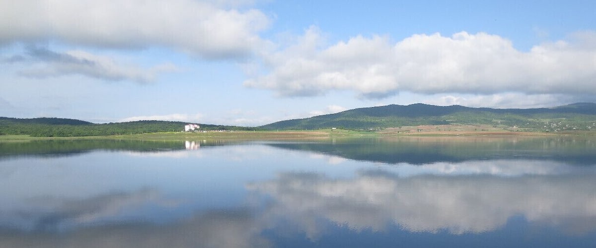 Looking out over Bazaleti Lake in Georgia. #Bazaleti