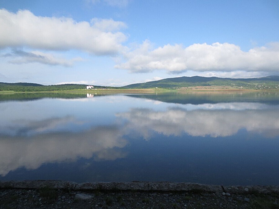 Looking out over Bazaleti Lake in Georgia. #Bazaleti
