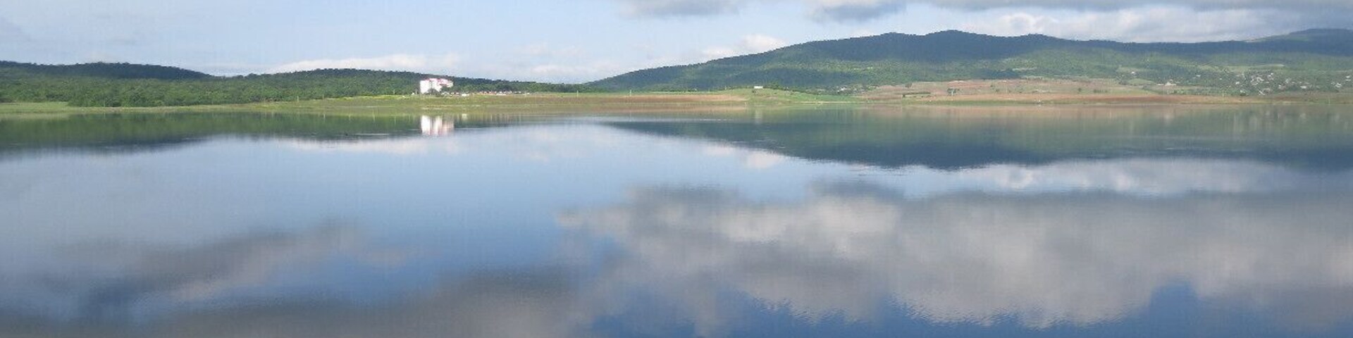 Looking out over Bazaleti Lake in Georgia. #Bazaleti
