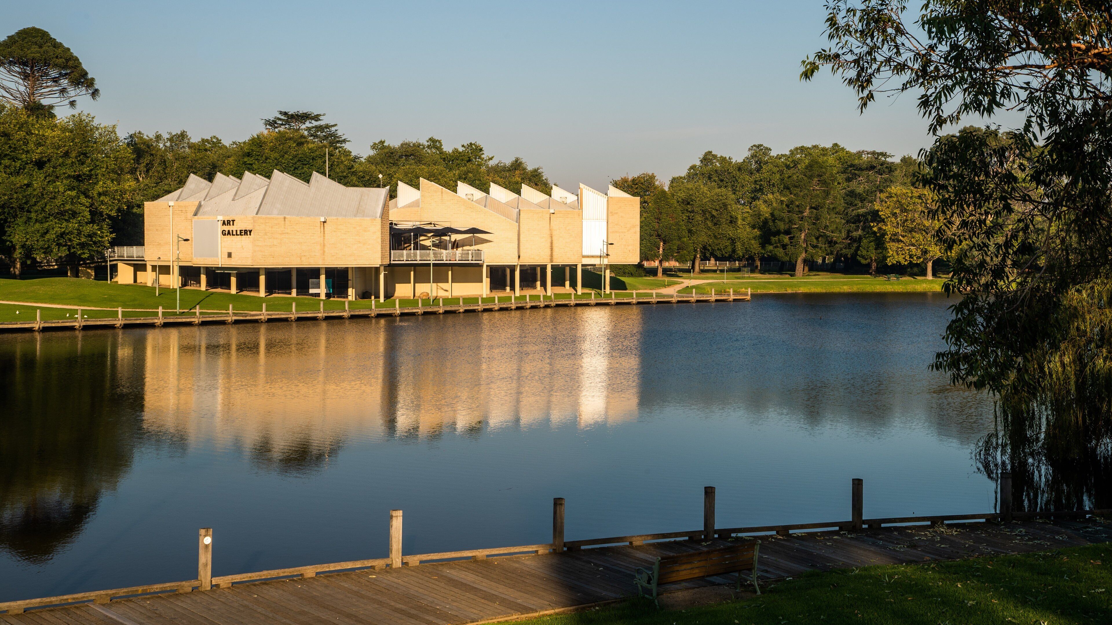Benalla Art Gallery featuring a lake or waterhole