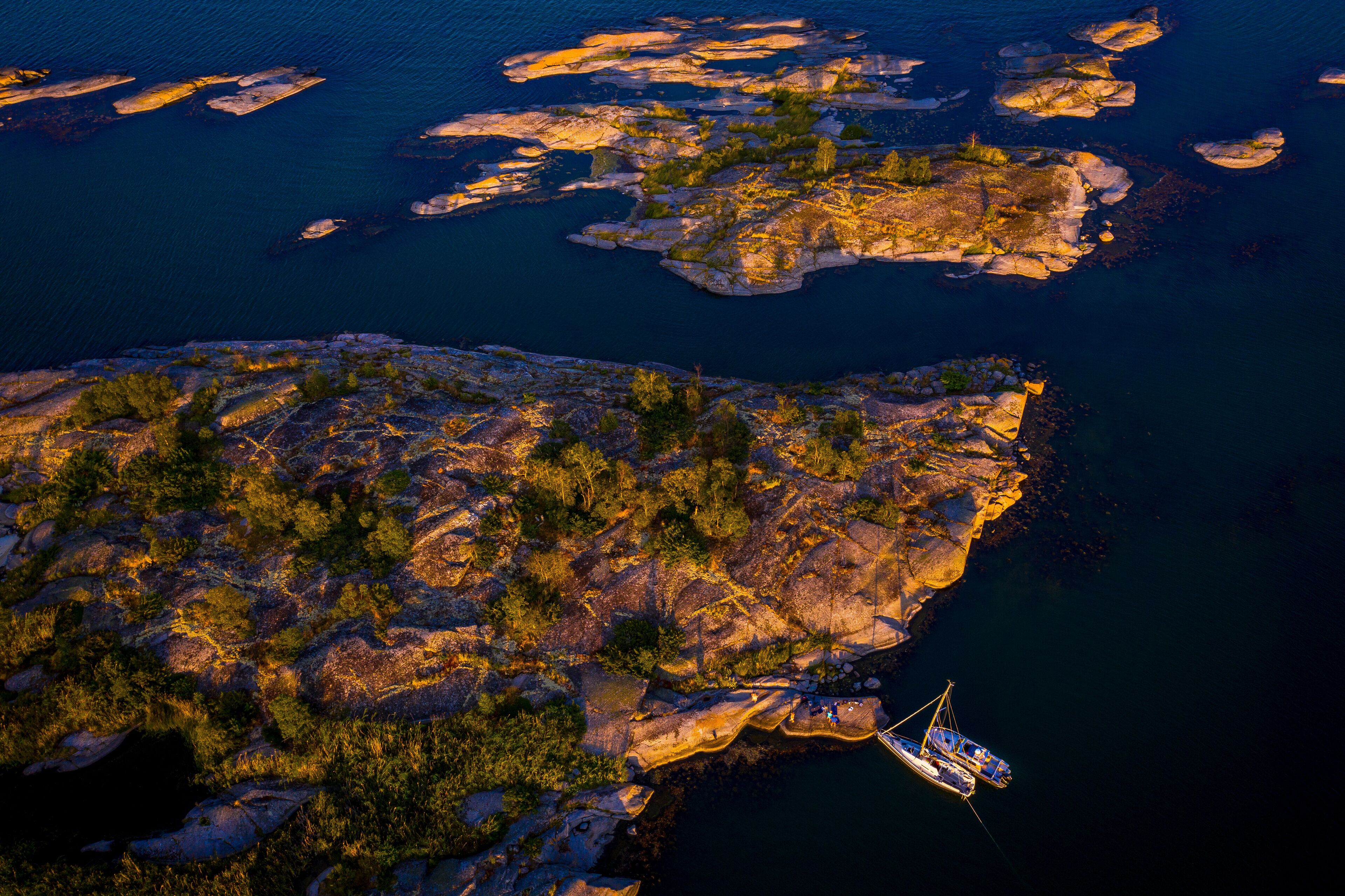 Islands in the Stockholm Archipelago in Sweden