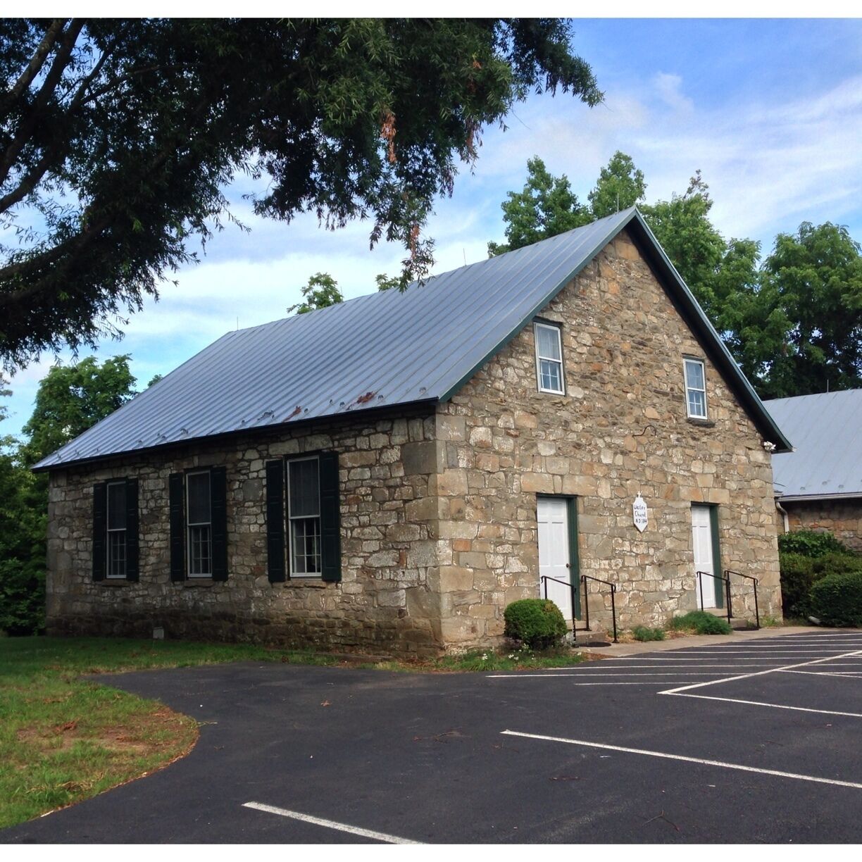 Wesley Chapel is a small stone church, built in 1844, that still serves a small congregation near Orlean, Virginia. The church also served as a hospital during the Civil War.