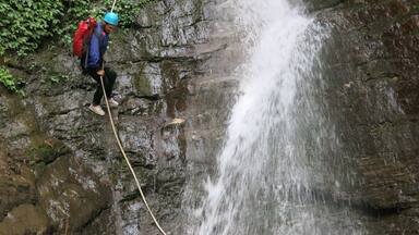 Canyoning with Borderlands Adventure Resort was one of the best things we did in Nepal. Rappelling down waterfalls is a huge thrill and getting to do it yourself after only a 20min pep talk feels like such an achievement.