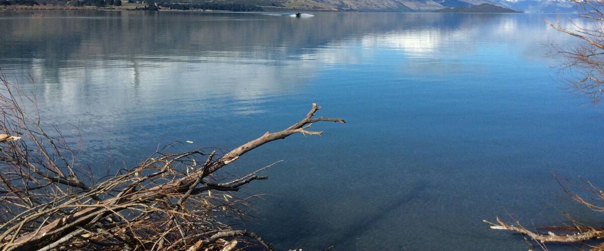 Kinloch offers a great view of Lake Wakatipu and the Dart River boats speeding around. It's across the lake from Glenorchy and worth a stop.