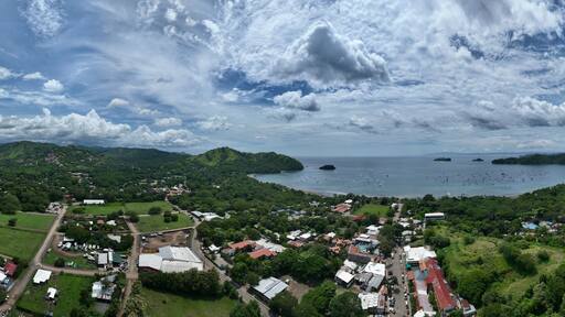 Aerial View of Coco Beach in Guanacaste, Costa Rica