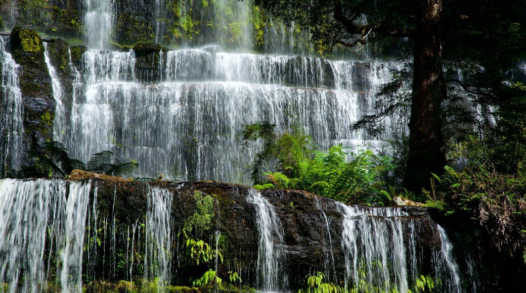 Midlands som omfatter et vandfald