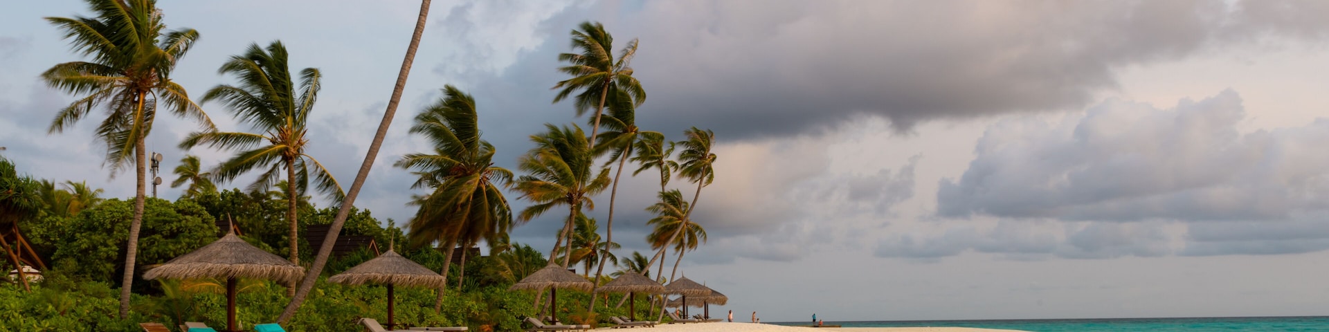 Panoramic view of the beach and shoreline