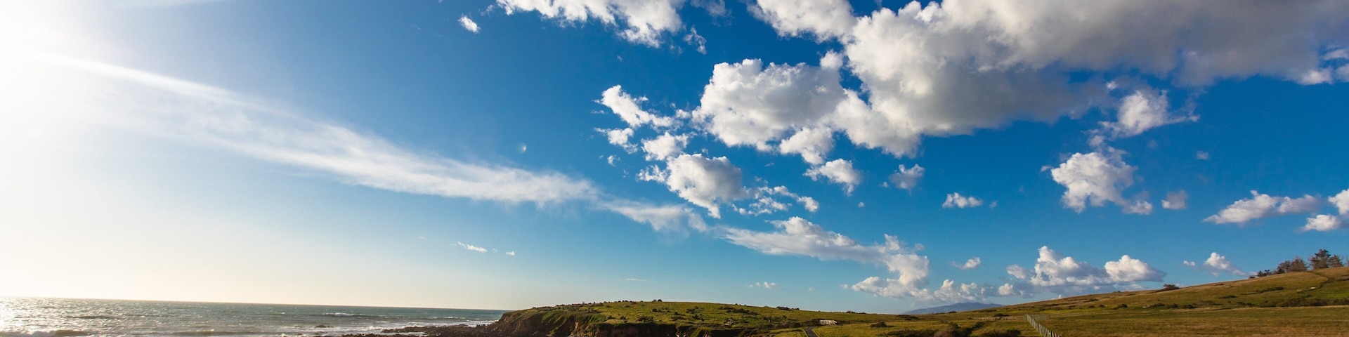 Fiscalini Ranch Preserve featuring tranquil scenes, a sunset and general coastal views