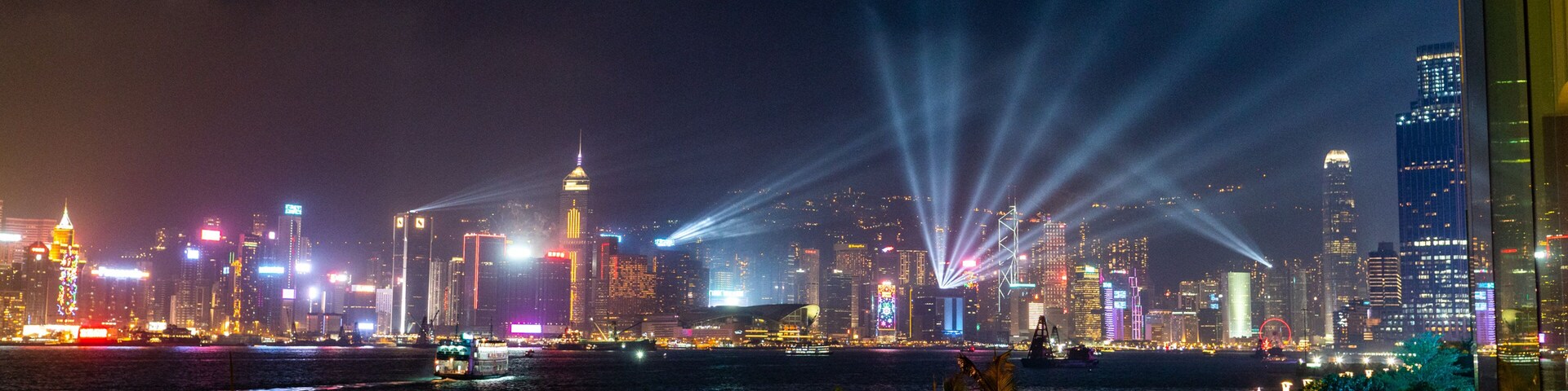 Hung Hom Promenade which includes a bay or harbor, a city and night scenes