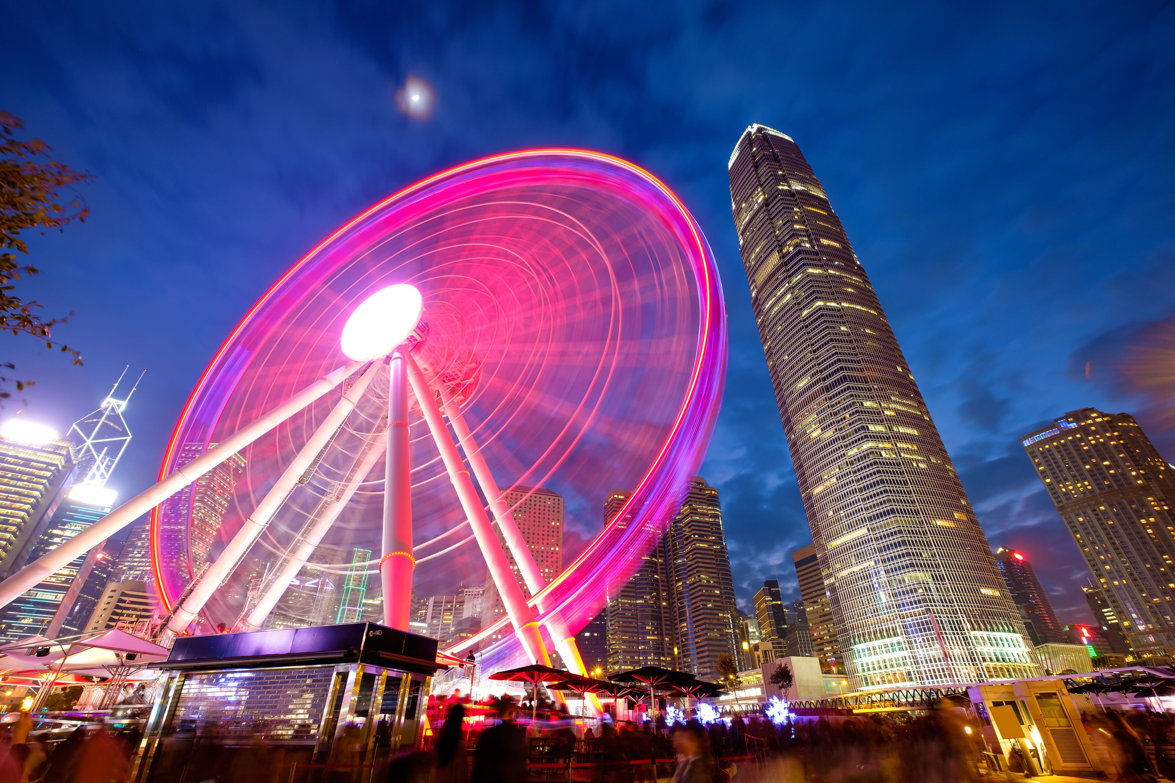 Hong Kong city at night