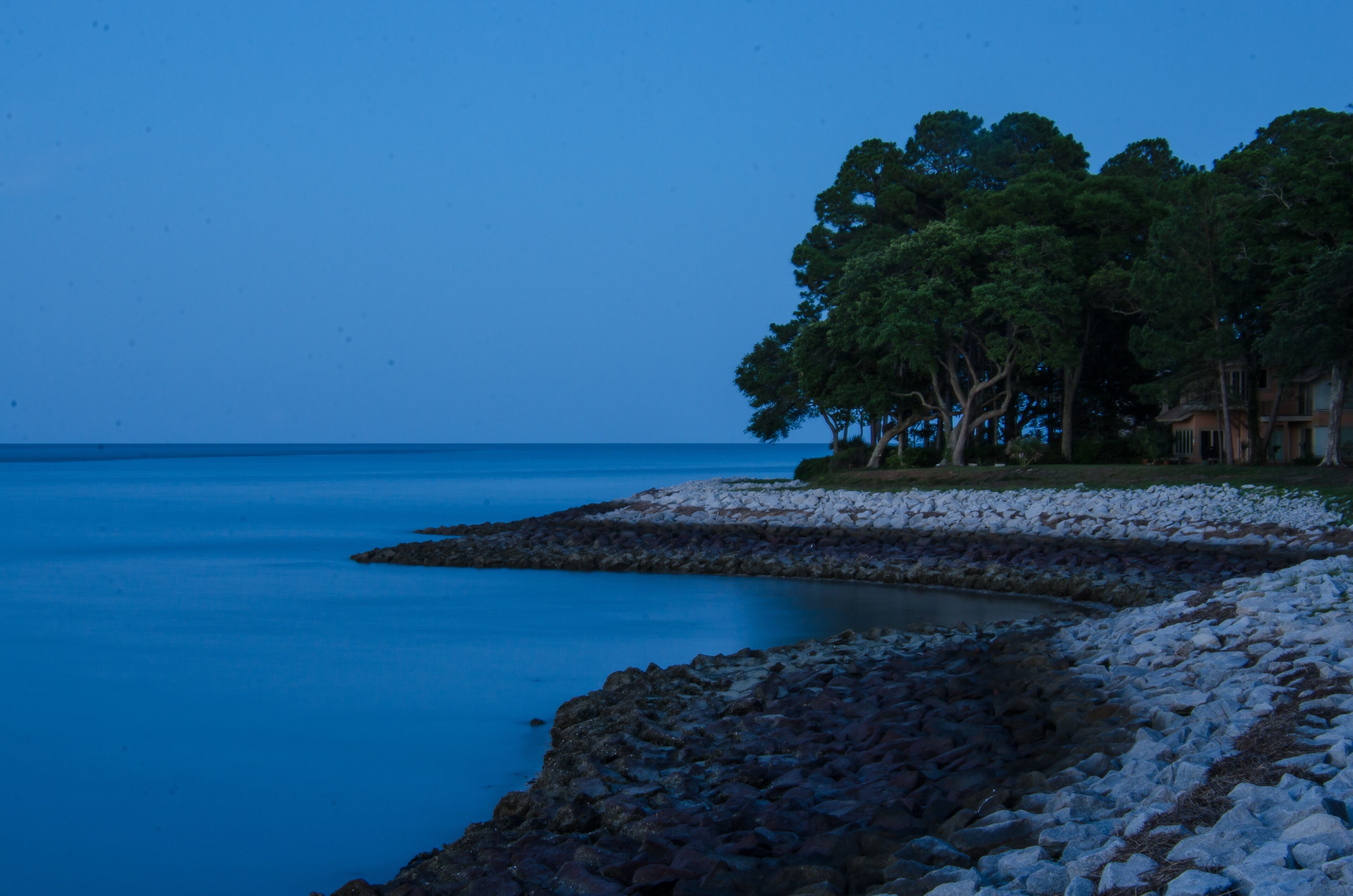Broad River after sunset on Hilton Head Island, South Carolina.