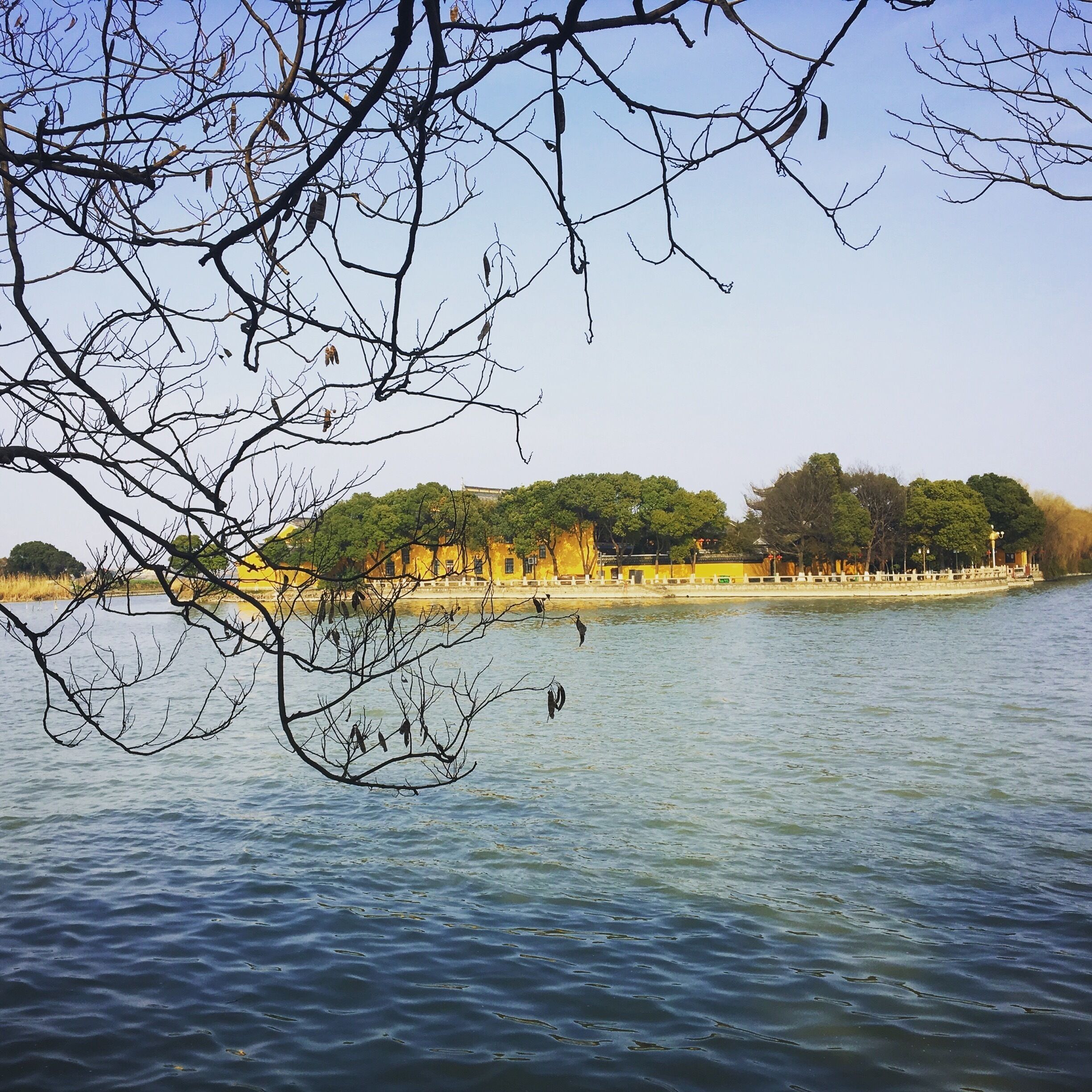 An early spring view across Tongli Lake. There's an ancient temple from which you can hear the bell ring. A tranquil place. 