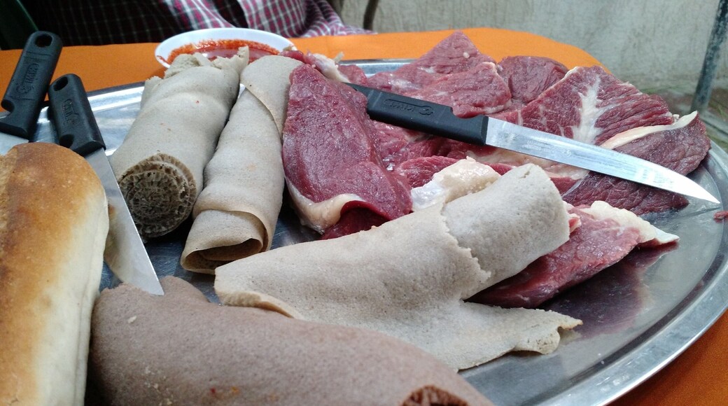 This is what folks eat on Thursdays. This could be the original steak tartar.