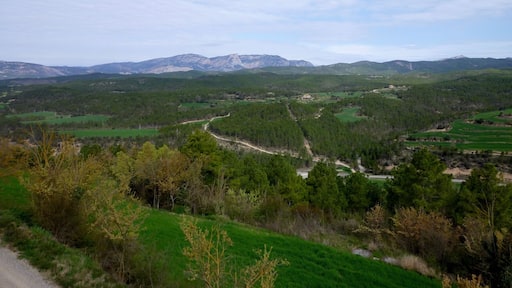 Castell de CeurĂł (Castellar de la Ribera): vista nord-oest des del castell