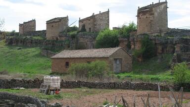 Old dovecotes in Yelo (Soria, Spain)