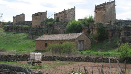 Old dovecotes in Yelo (Soria, Spain)