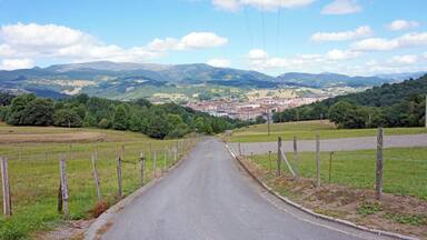 The street Barrio San Andrés in Durango, Spain.