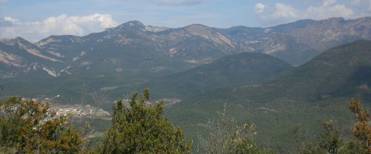 Sobrepuny des del Coll de la Portelleta, Serra de Picancel (abril 2012)