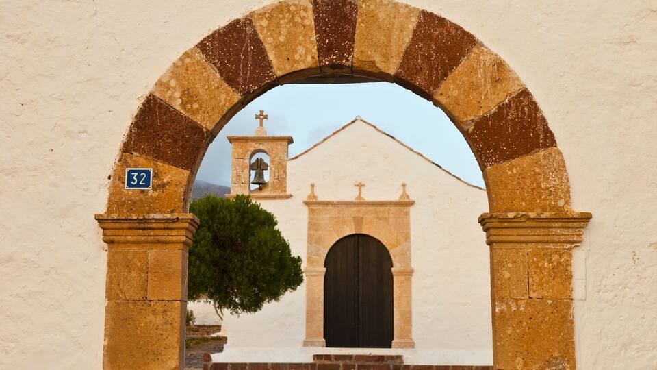 Ermita de San Agustín. Pueblo Tefía. Isla Fuerteventura. Provincia Las Palmas. Islas Canarias. España