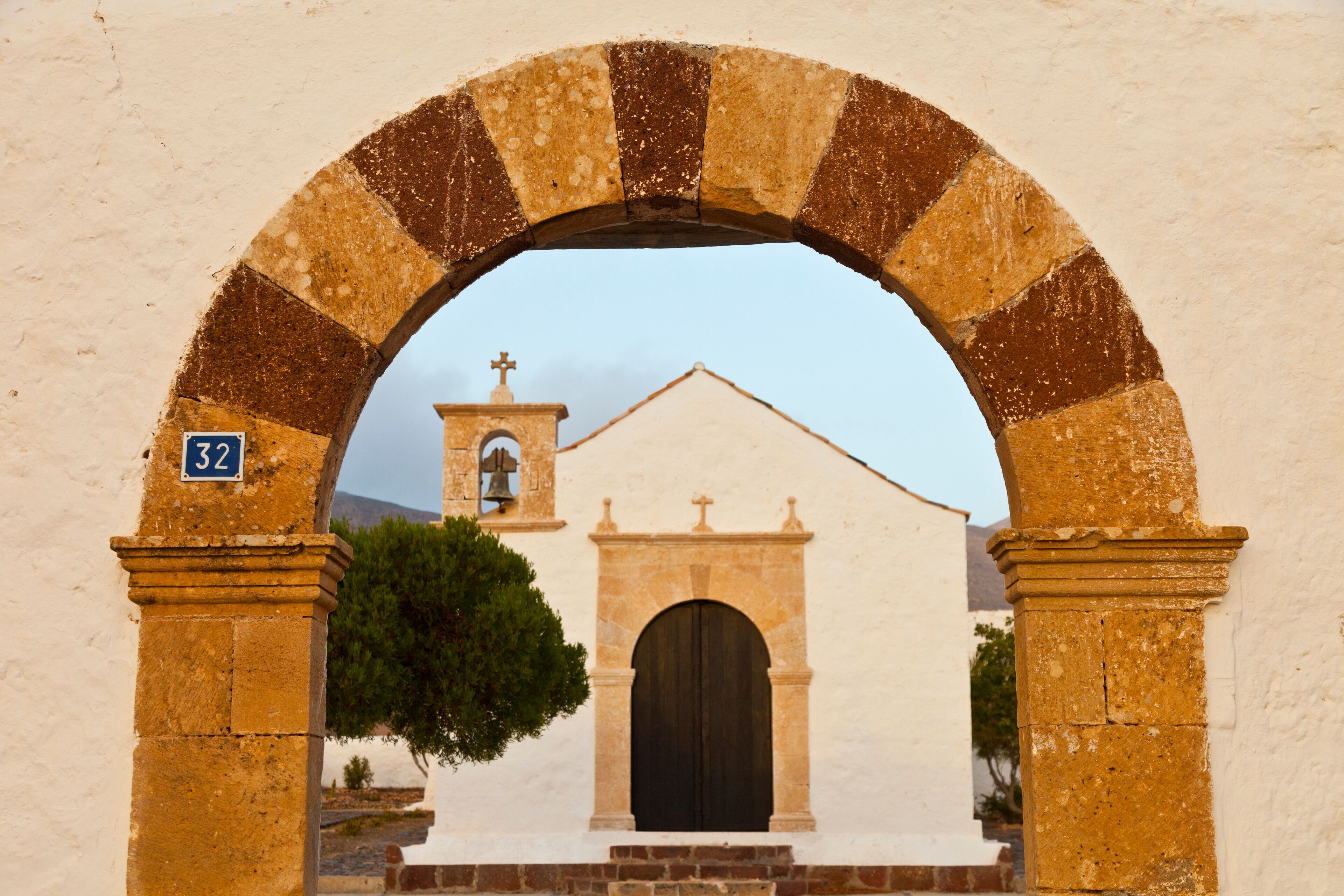 Ermita de San Agustín. Pueblo Tefía. Isla Fuerteventura. Provincia Las Palmas. Islas Canarias. España