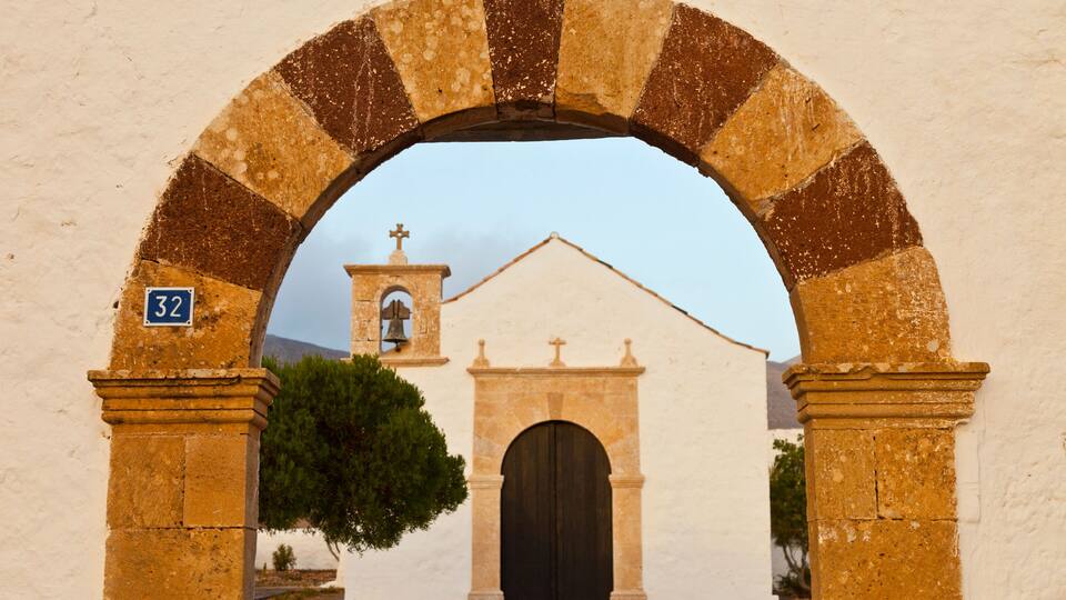 Ermita de San Agustín. Pueblo Tefía. Isla Fuerteventura. Provincia Las Palmas. Islas Canarias. España