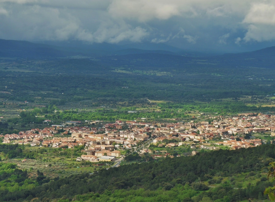 View of Sotillo de la Adrada, Ávila, Castile and León, Spain.