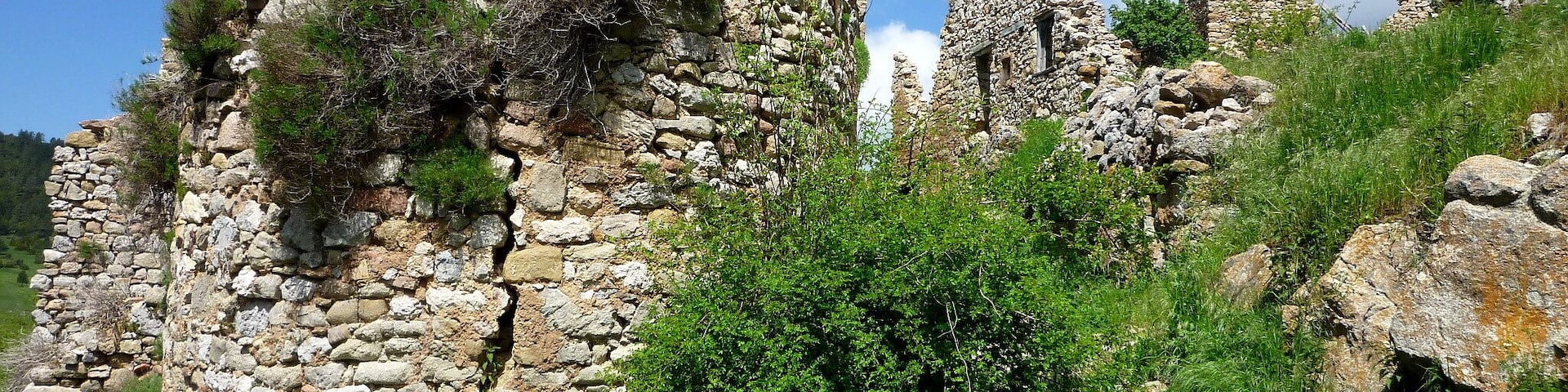 Runes del poble de Peguera (Fígols - Berguedà)