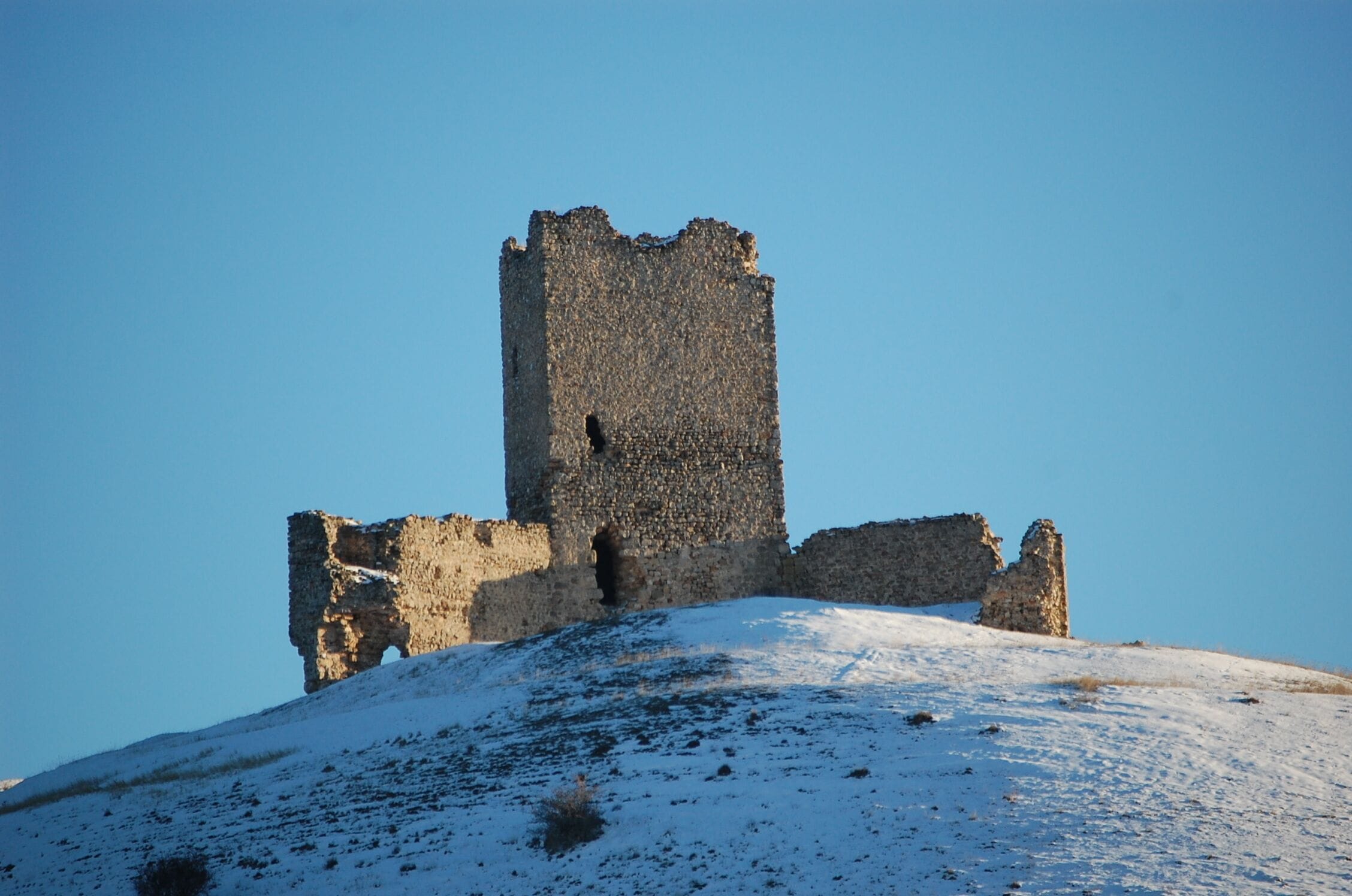 Castle in La Torresaviñan, province of Guadalajara, Spain.