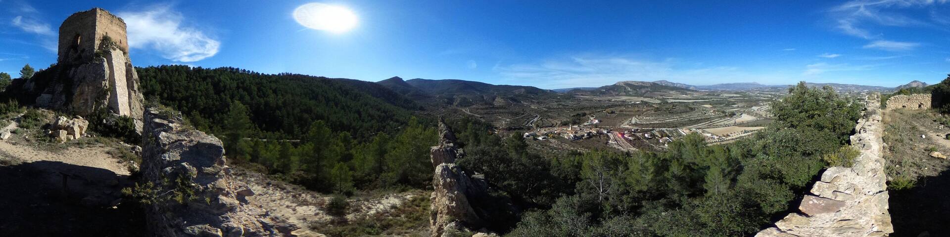 Benifallim - Omniorama desde el Castillo