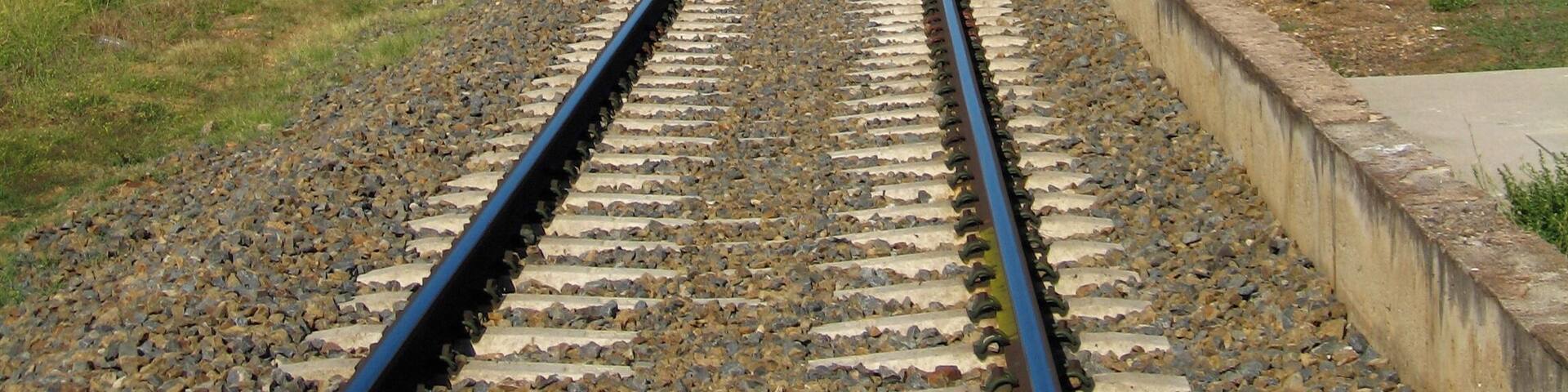 Vilar Formoso-Salamanca railway line at the Villar de los Alamos former railway station