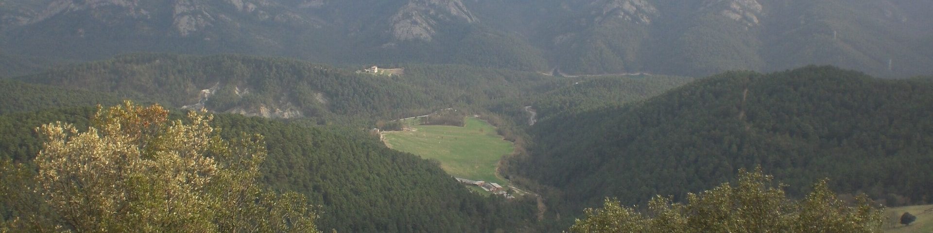 Serra de Picancel des del Castell de Roset, Vilada (abril 2012)